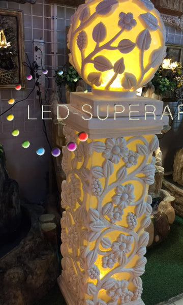 Outdoor Garden display light, amber glow, casting design, lamp post decoration (REF: Y11)
