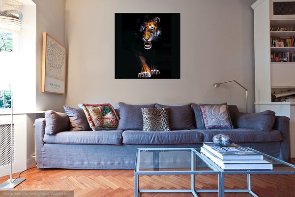 3D Hologram Lenticular Wall Art Picture Mural Moving Bengal Tiger (REF:H04)